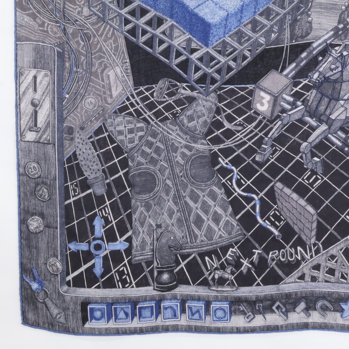 Hermes by Elias Kafouros Neat Round Carre Silk Scarf — view 4
