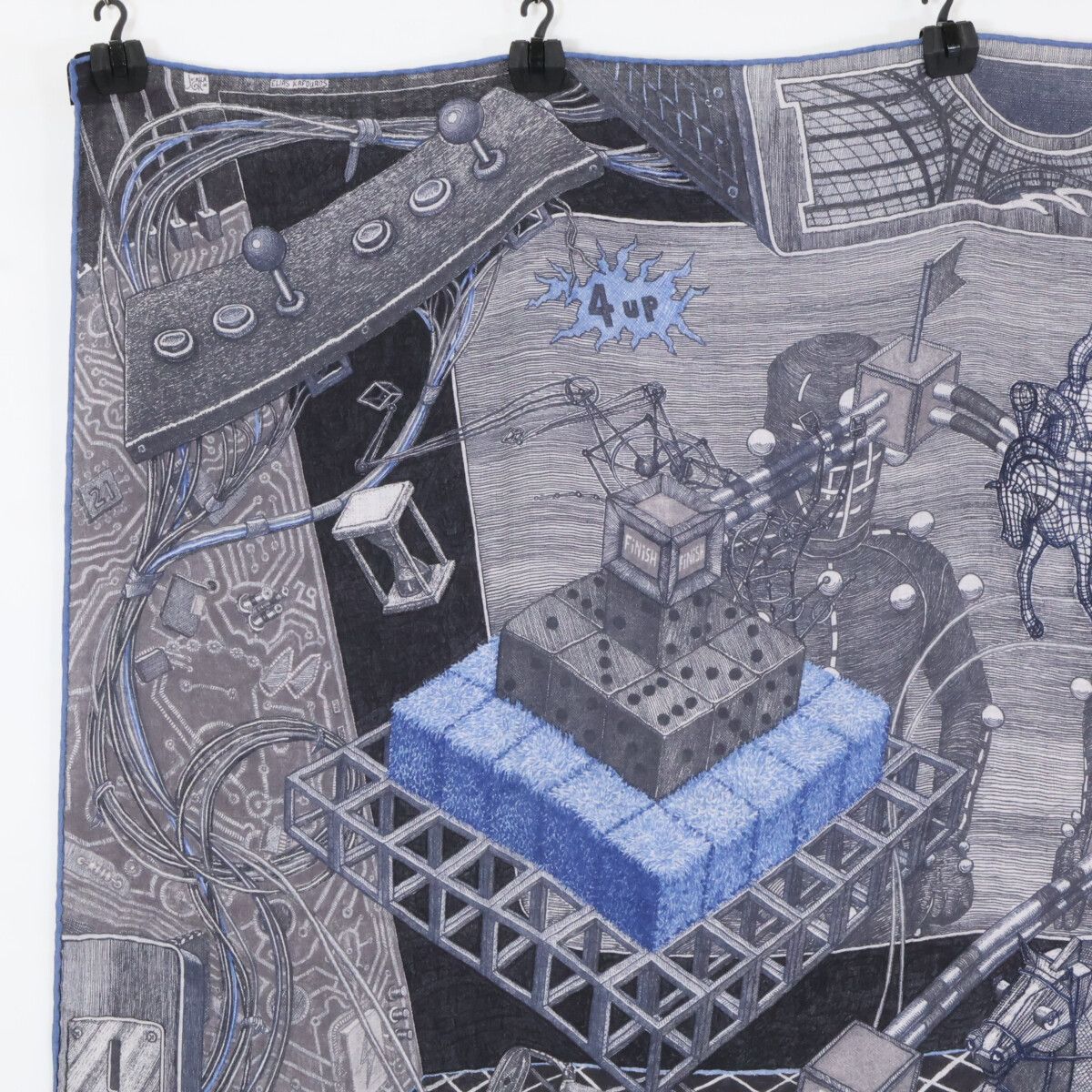 Hermes by Elias Kafouros Neat Round Carre Silk Scarf — view 2