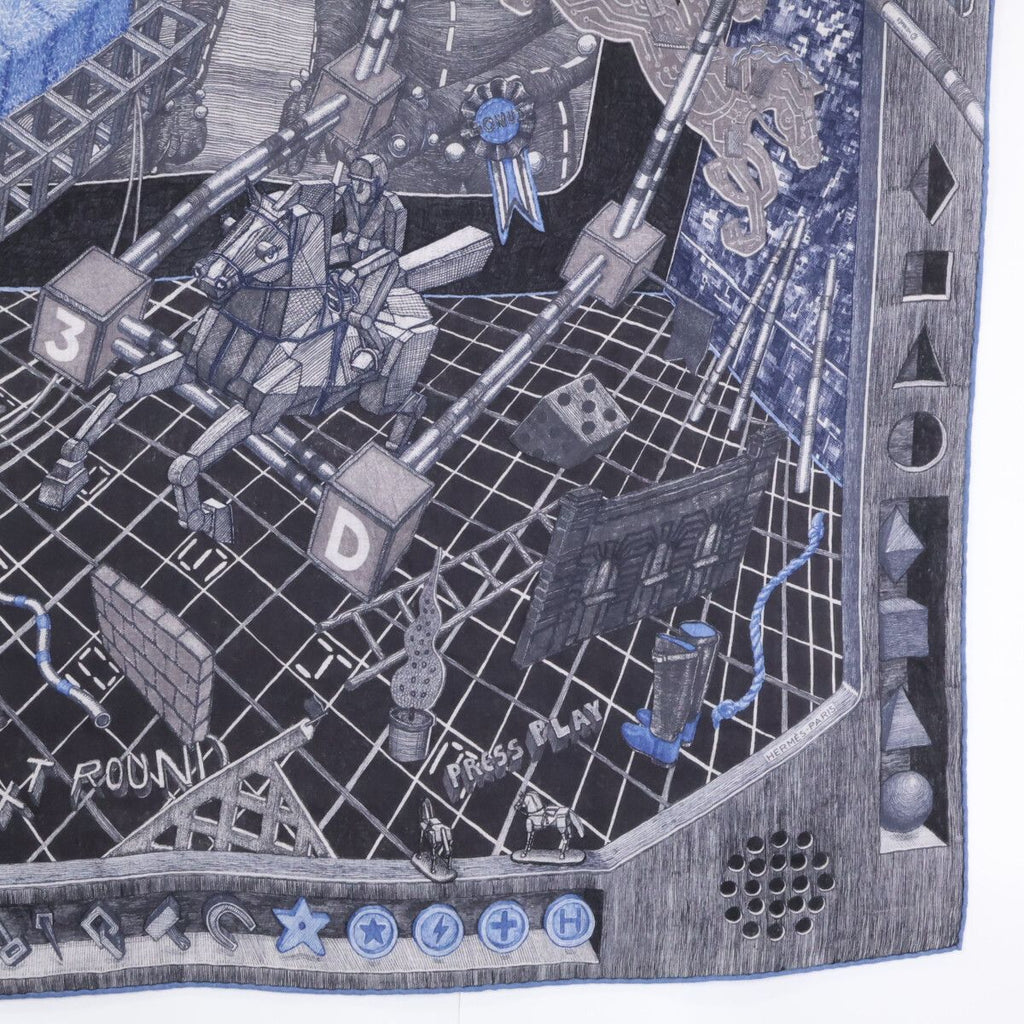 Hermes by Elias Kafouros Neat Round Carre Silk Scarf — view 5