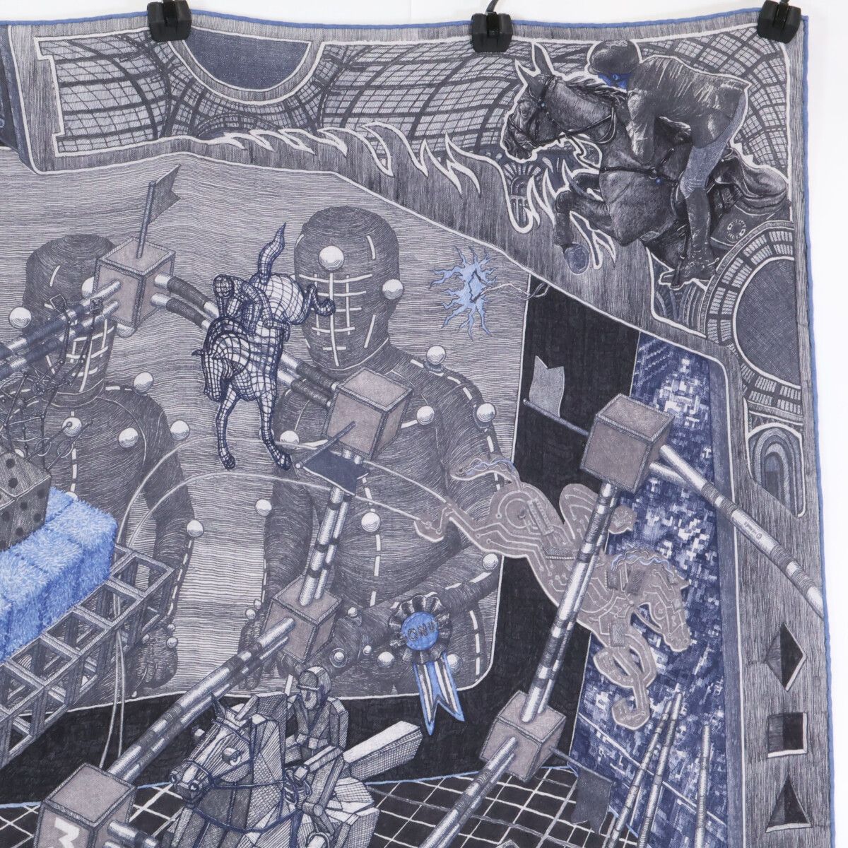Hermes by Elias Kafouros Neat Round Carre Silk Scarf — view 3