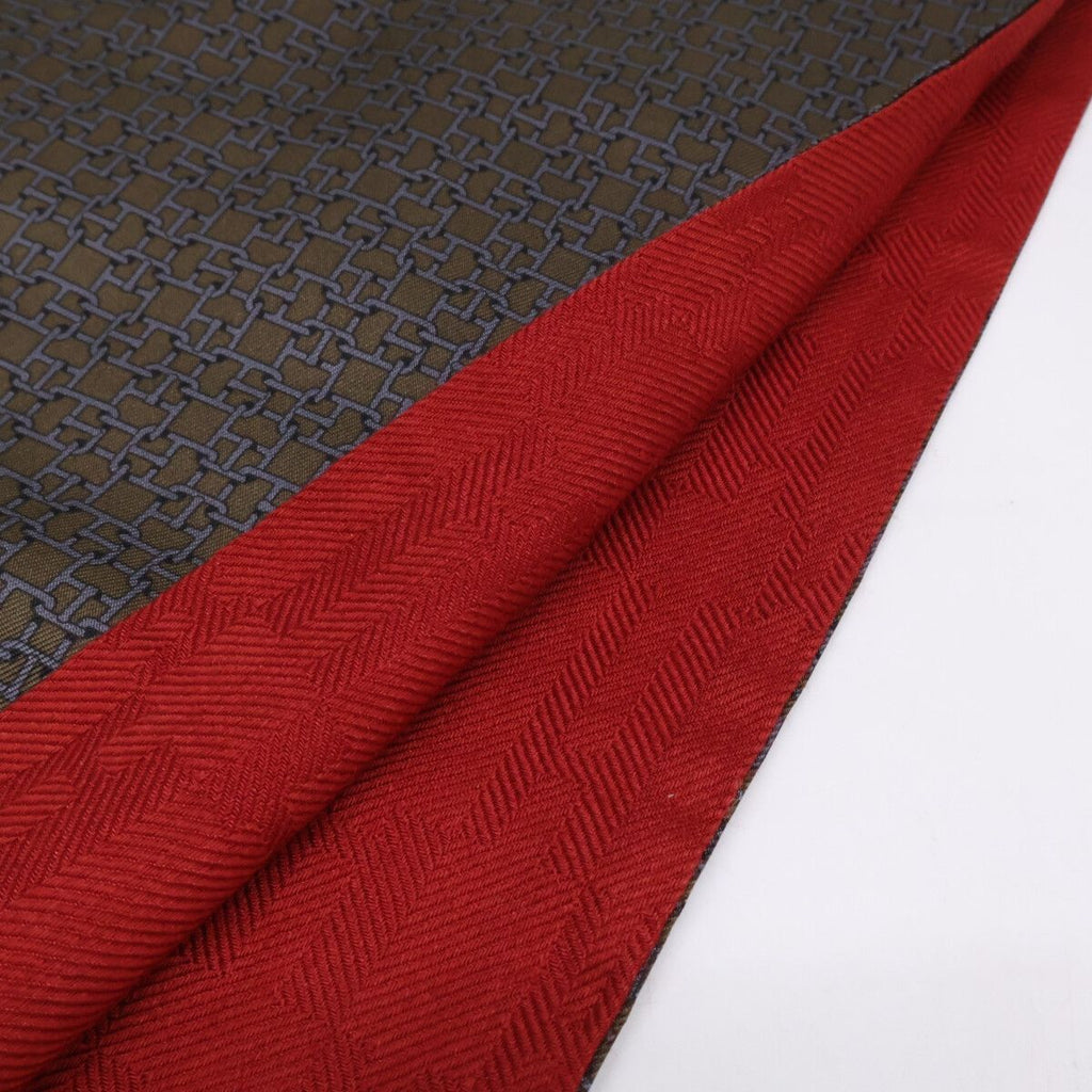 Hermes Allover Silk Wool Shawl Scarf — view 3