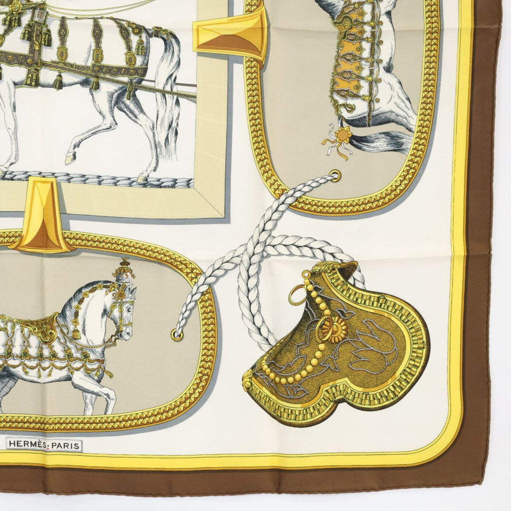 Hermes Grand Apparat Silk Carre 90 Scarf — view 5