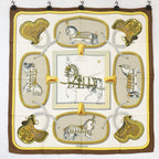Hermes Grand Apparat Silk Carre 90 Scarf