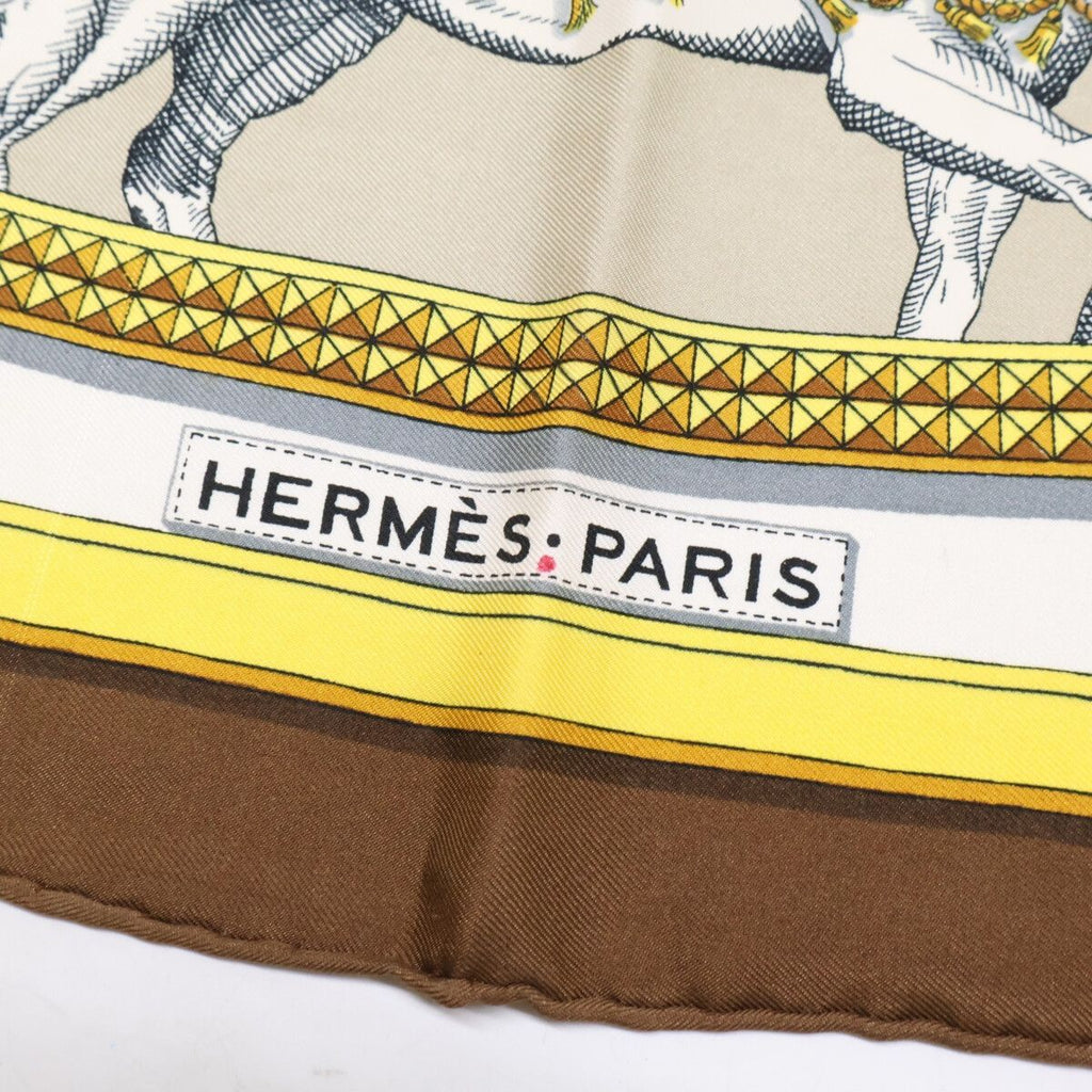 Hermes Grand Apparat Silk Carre 90 Scarf — view 6