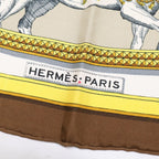 Hermes Grand Apparat Silk Carre 90 Scarf — view 6