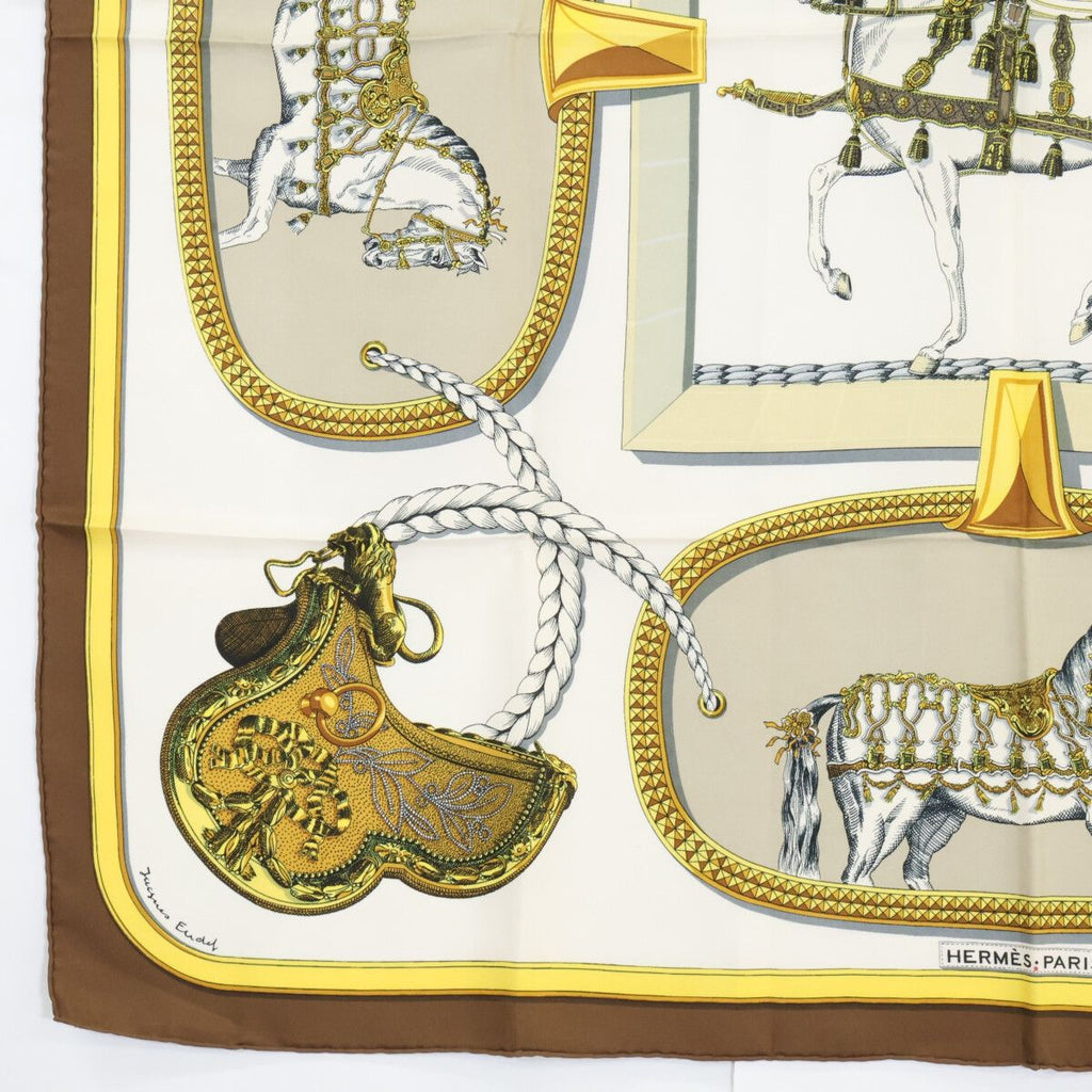 Hermes Grand Apparat Silk Carre 90 Scarf — view 4
