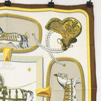 Hermes Grand Apparat Silk Carre 90 Scarf — view 3