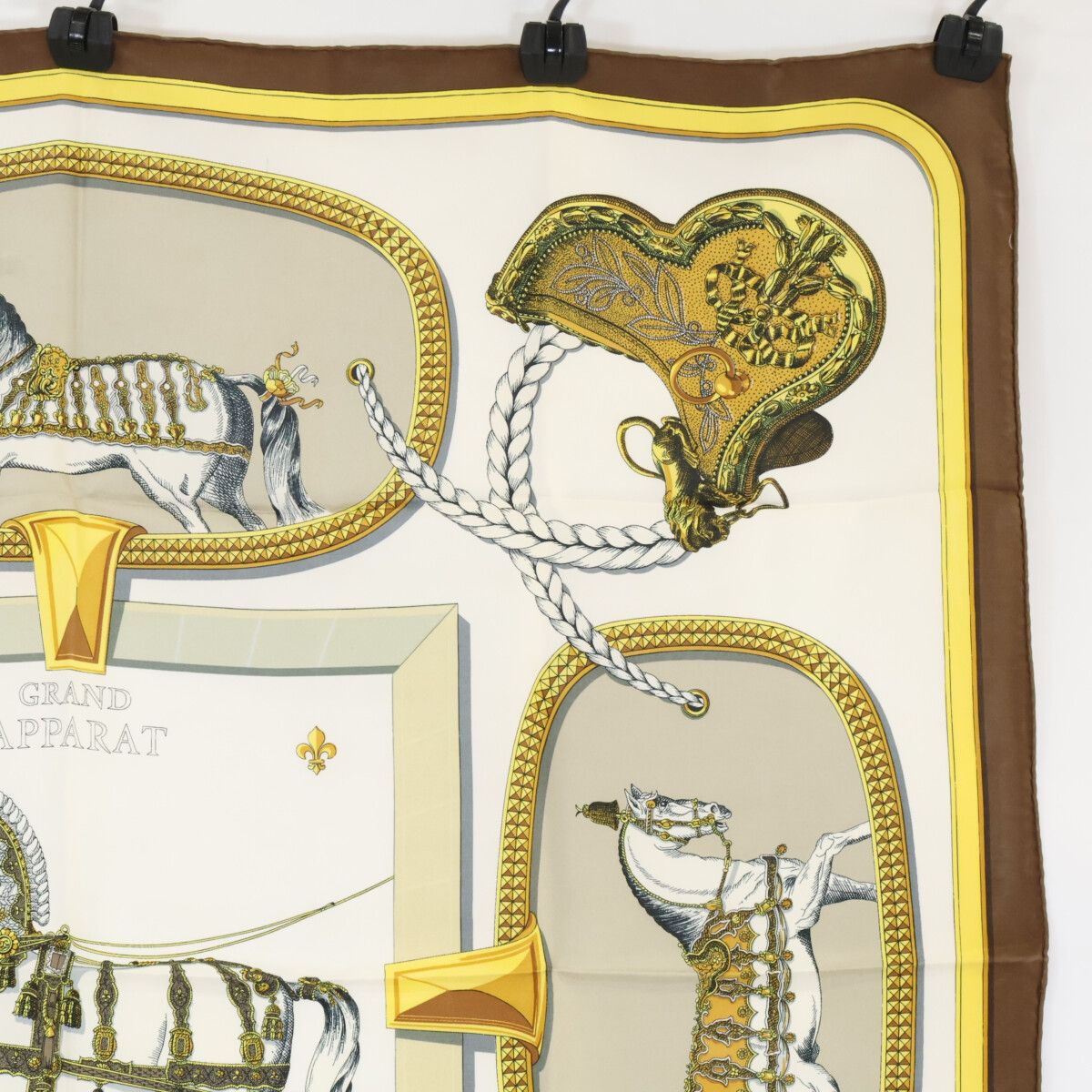 Hermes Grand Apparat Silk Carre 90 Scarf — view 3