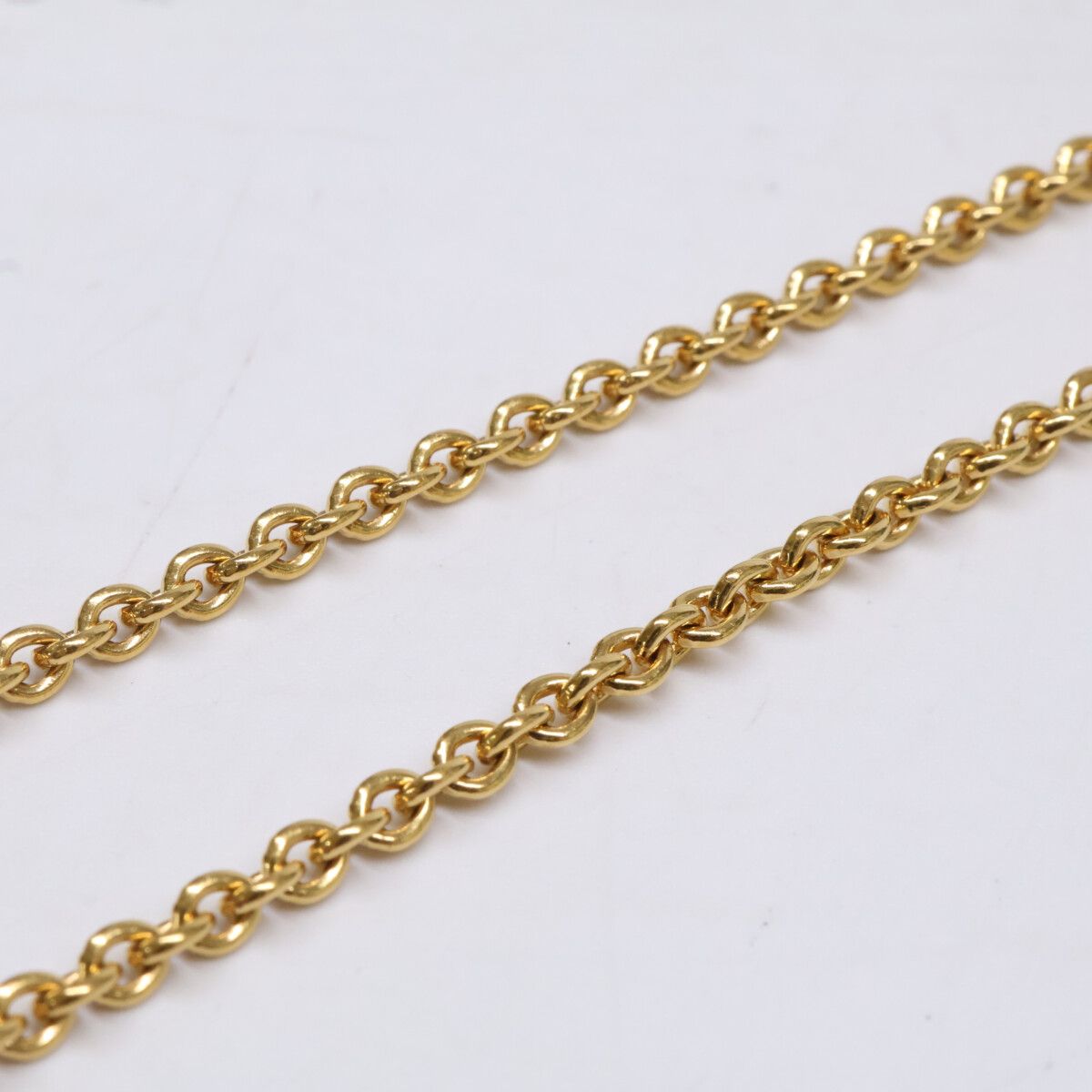 Dior CD Navy Necklace CD Signature Logo Metal Crystal — view 3