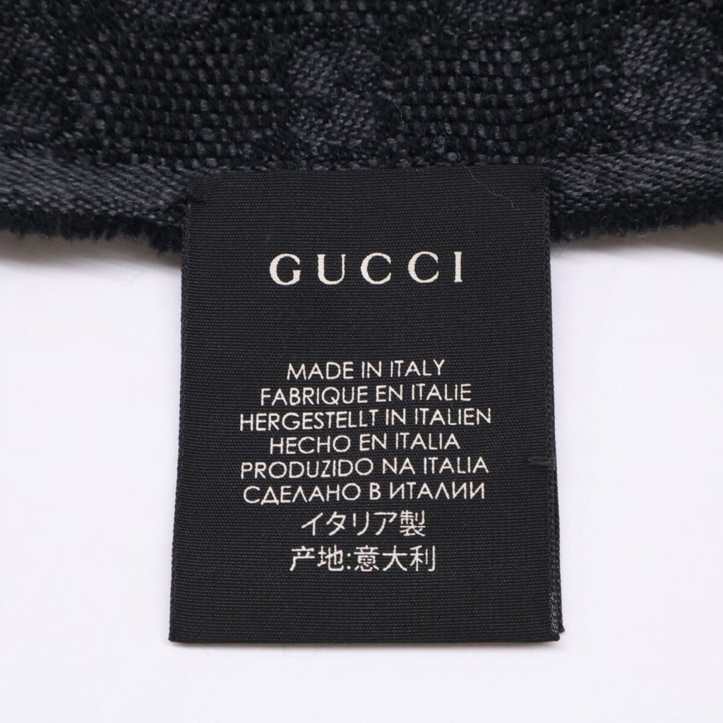 Gucci Sherry Line GG Pattern Silk Wool 37 180 cm Scarf — view 5