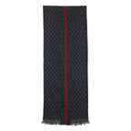 Gucci Sherry Line GG Pattern Silk Wool 37 180 cm Scarf — view 3