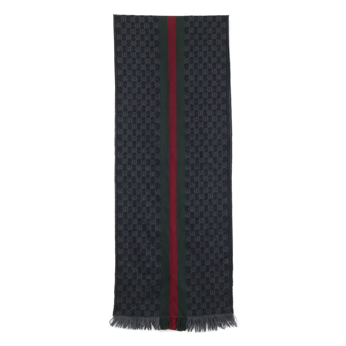Gucci Sherry Line GG Pattern Silk Wool 37 180 cm Scarf — view 3