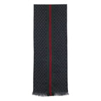 Gucci Sherry Line GG Pattern Silk Wool 37 180 cm Scarf — view 2