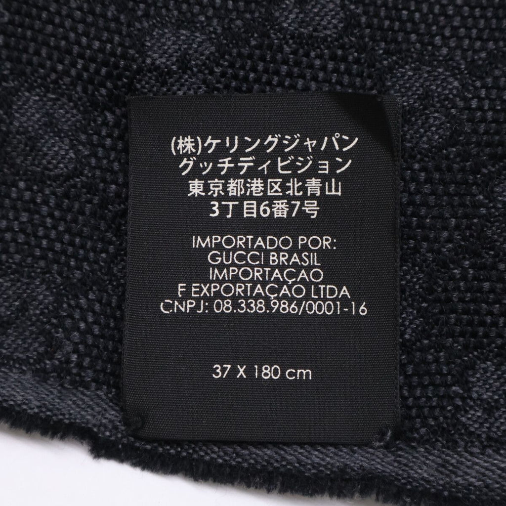 Gucci Sherry Line GG Pattern Silk Wool 37 180 cm Scarf — view 6