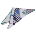 Hermes Bouquets Sellier Cashmere Silk Triangle Juan Scarf