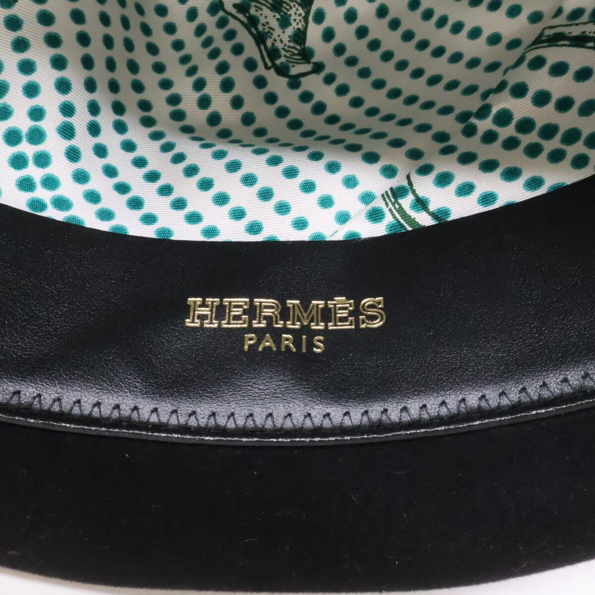 Hermes Lined Rabbit Fur Felt Folded Hat 59 — view 7