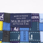 Hermes 11 Bolduc an Carre Checked Silk Twilly Scarf — view 8