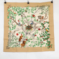 Hermes AU Coeur Des Bois in the Forest Silk Scarf