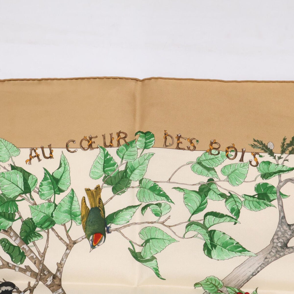 Hermes AU Coeur Des Bois in the Forest Silk Scarf — view 3