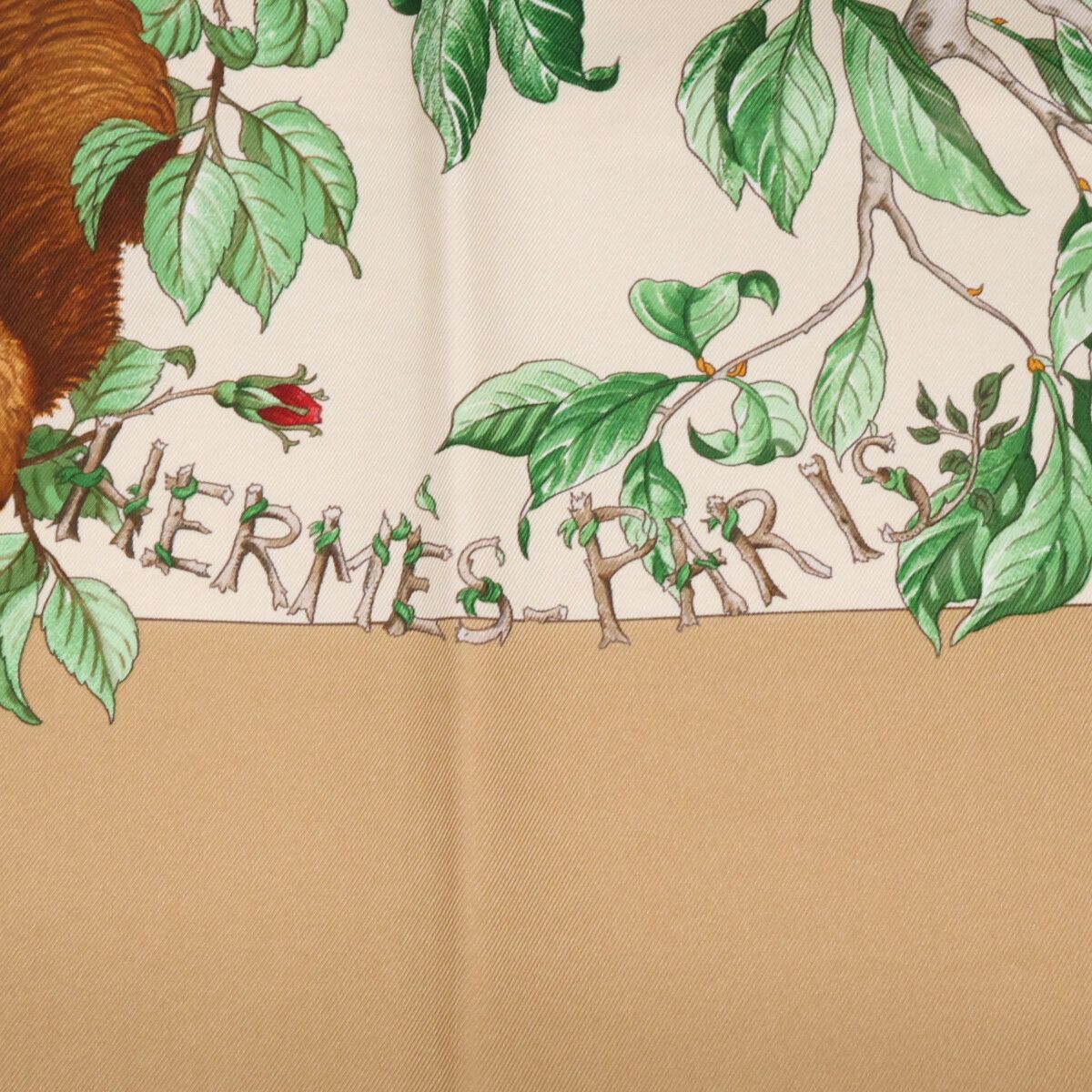 Hermes AU Coeur Des Bois in the Forest Silk Scarf — view 4