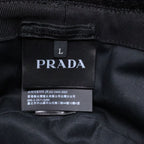 Prada Triangle Logo Corduroy Bucket — view 7