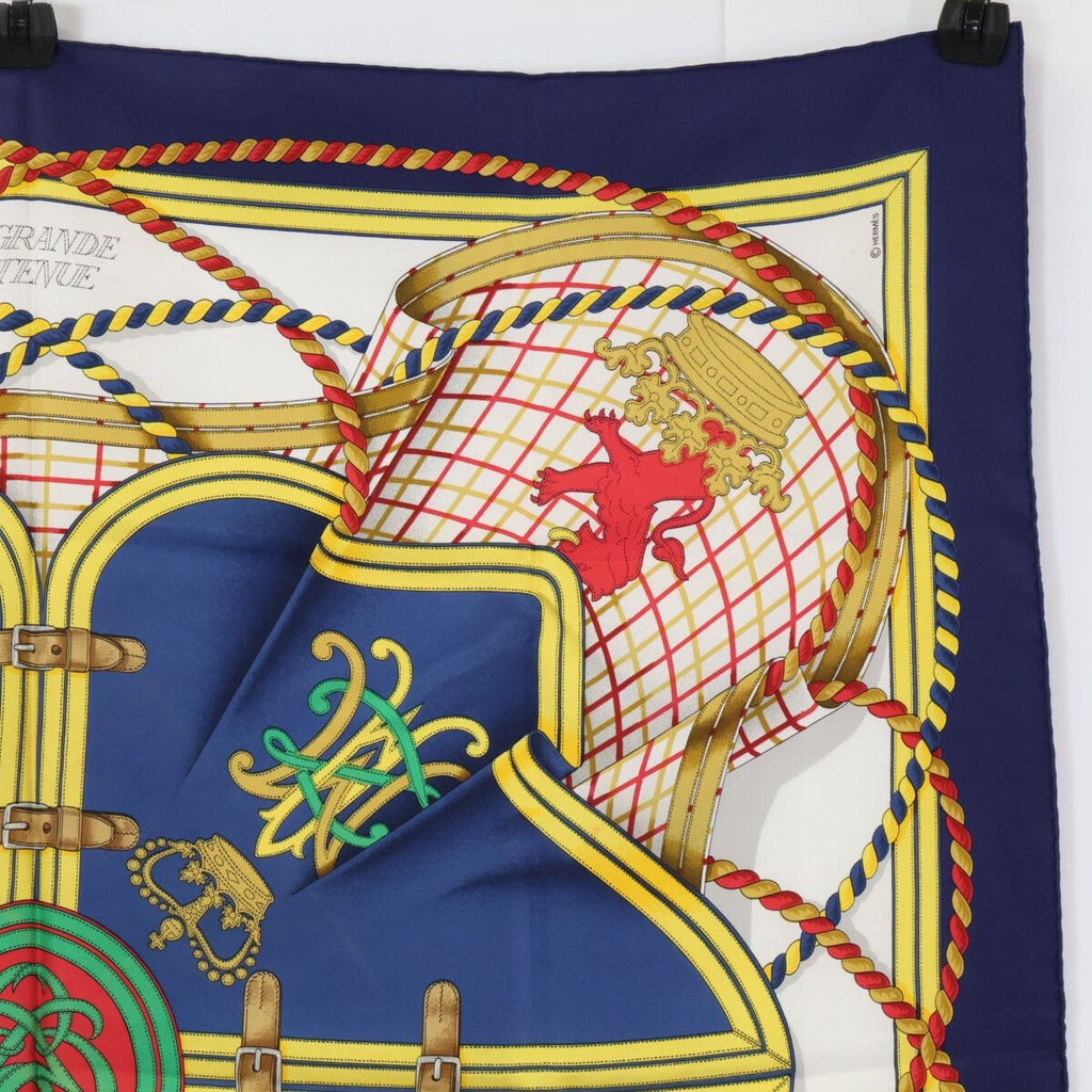 Hermes Grande Tenue Horse Formal Wear Carre 90 Silk Scarf — view 3
