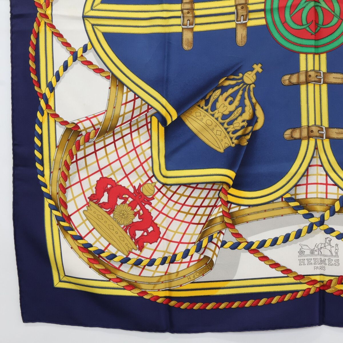 Hermes Grande Tenue Horse Formal Wear Carre 90 Silk Scarf — view 4