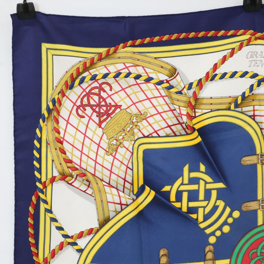 Hermes Grande Tenue Horse Formal Wear Carre 90 Silk Scarf — view 2