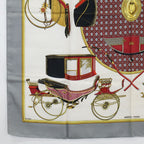 Hermes les Voitures a Transformation Folding Top Carriage Carre 90 Silk Scarf — view 4