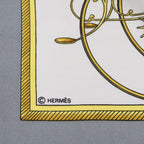 Hermes les Voitures a Transformation Folding Top Carriage Carre 90 Silk Scarf — view 7