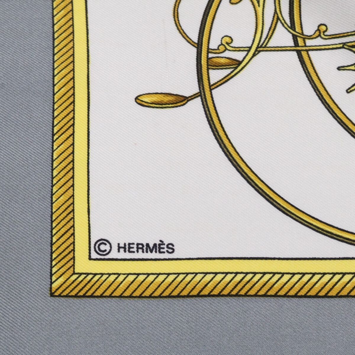 Hermes les Voitures a Transformation Folding Top Carriage Carre 90 Silk Scarf — view 7