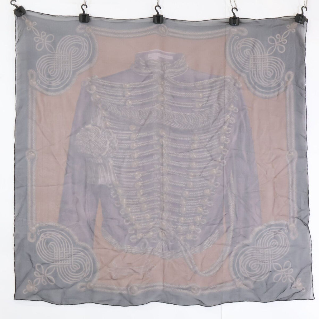 Hermes Brandebourgs Sheer Carre 90 Silk Scarf — view 6