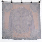 Hermes Brandebourgs Sheer Carre 90 Silk Scarf