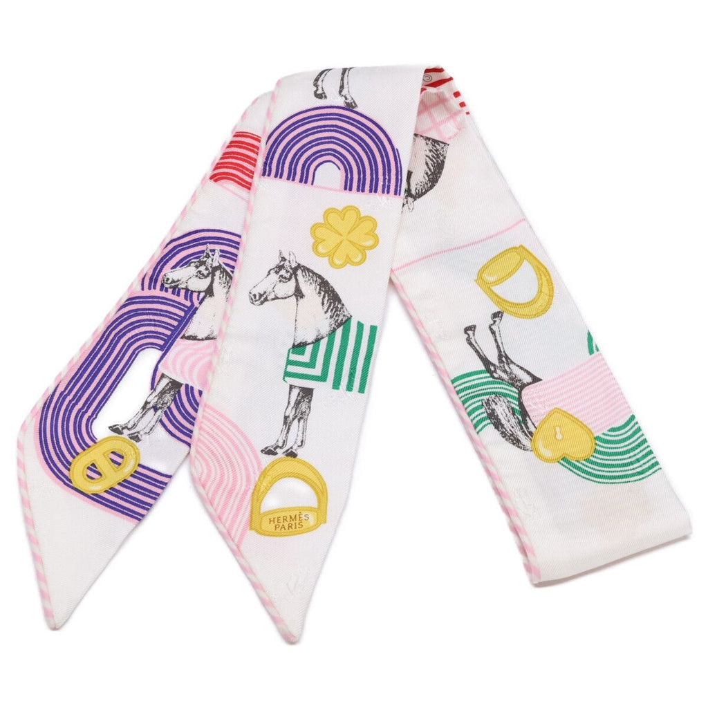 Hermes Garde Robe Pop Twilly Silk Scarf