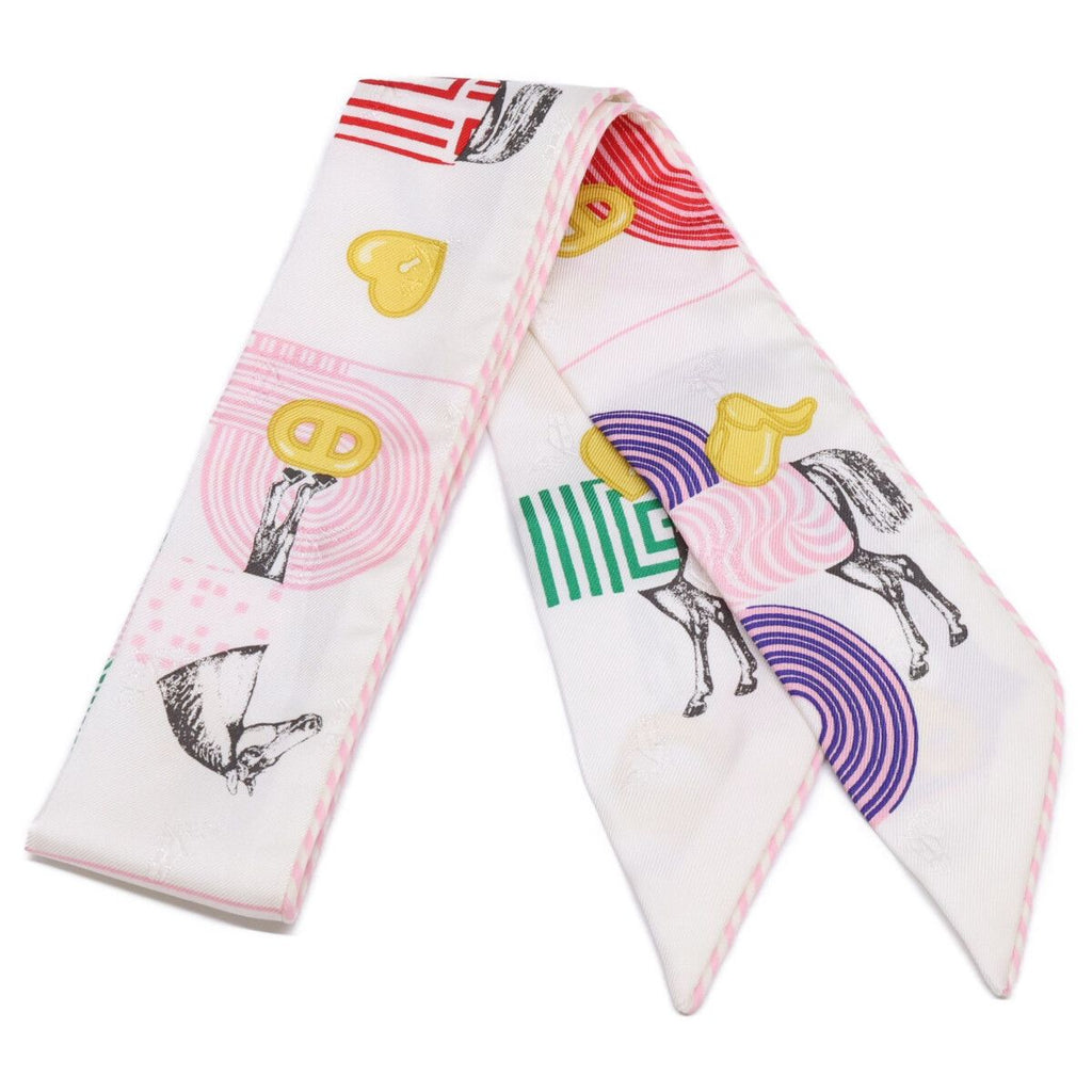Hermes Garde Robe Pop Twilly Silk Scarf — view 2