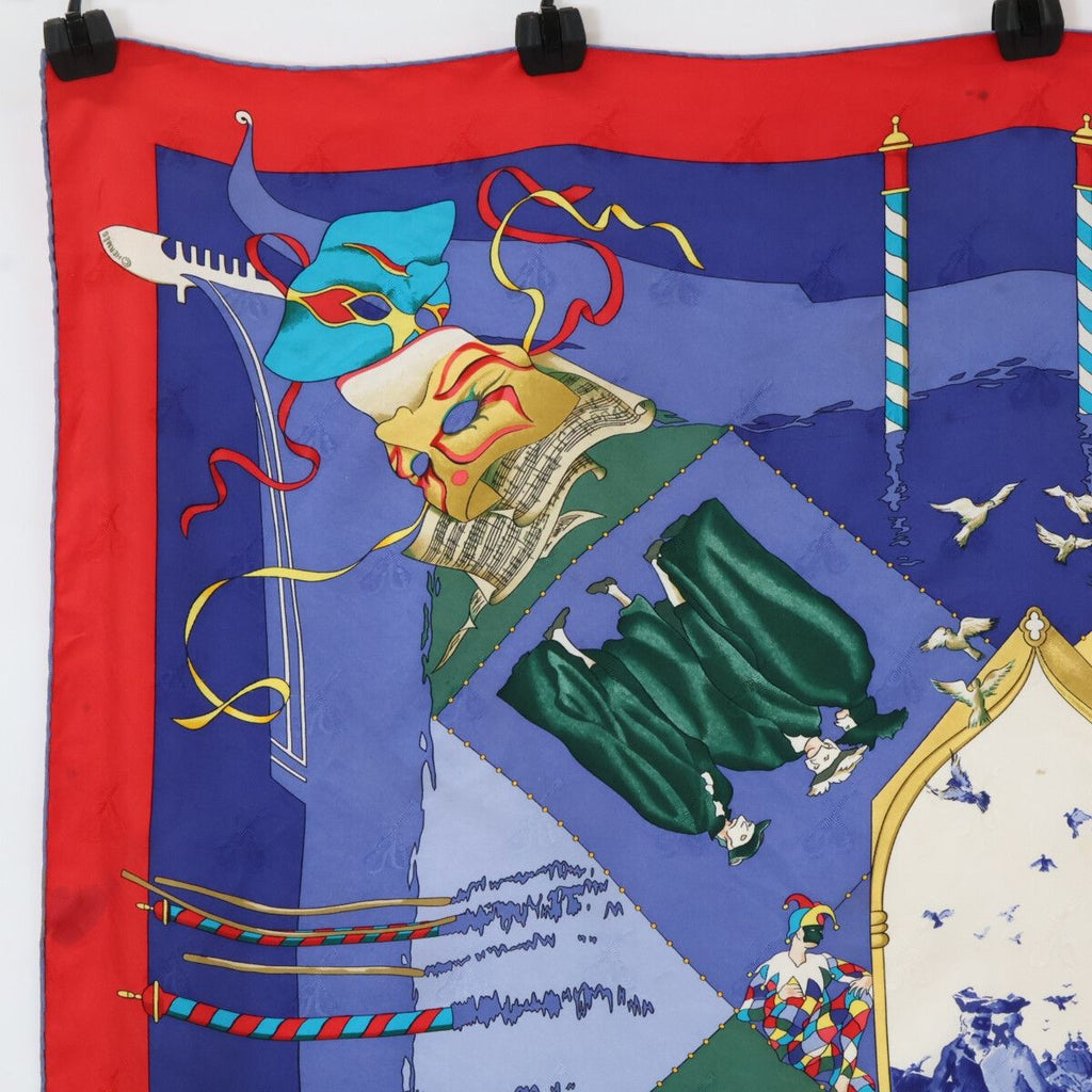 Hermes le Carnaval de Venise Venice Carnival Carre 90 Silk Scarf — view 2