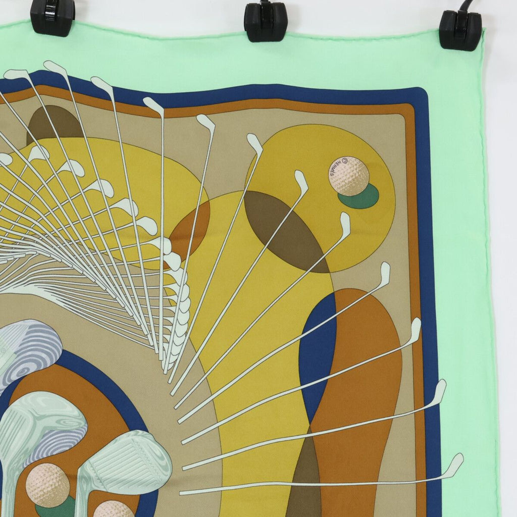 Hermes Swing Golf Club Carre 70 Silk Scarf — view 3