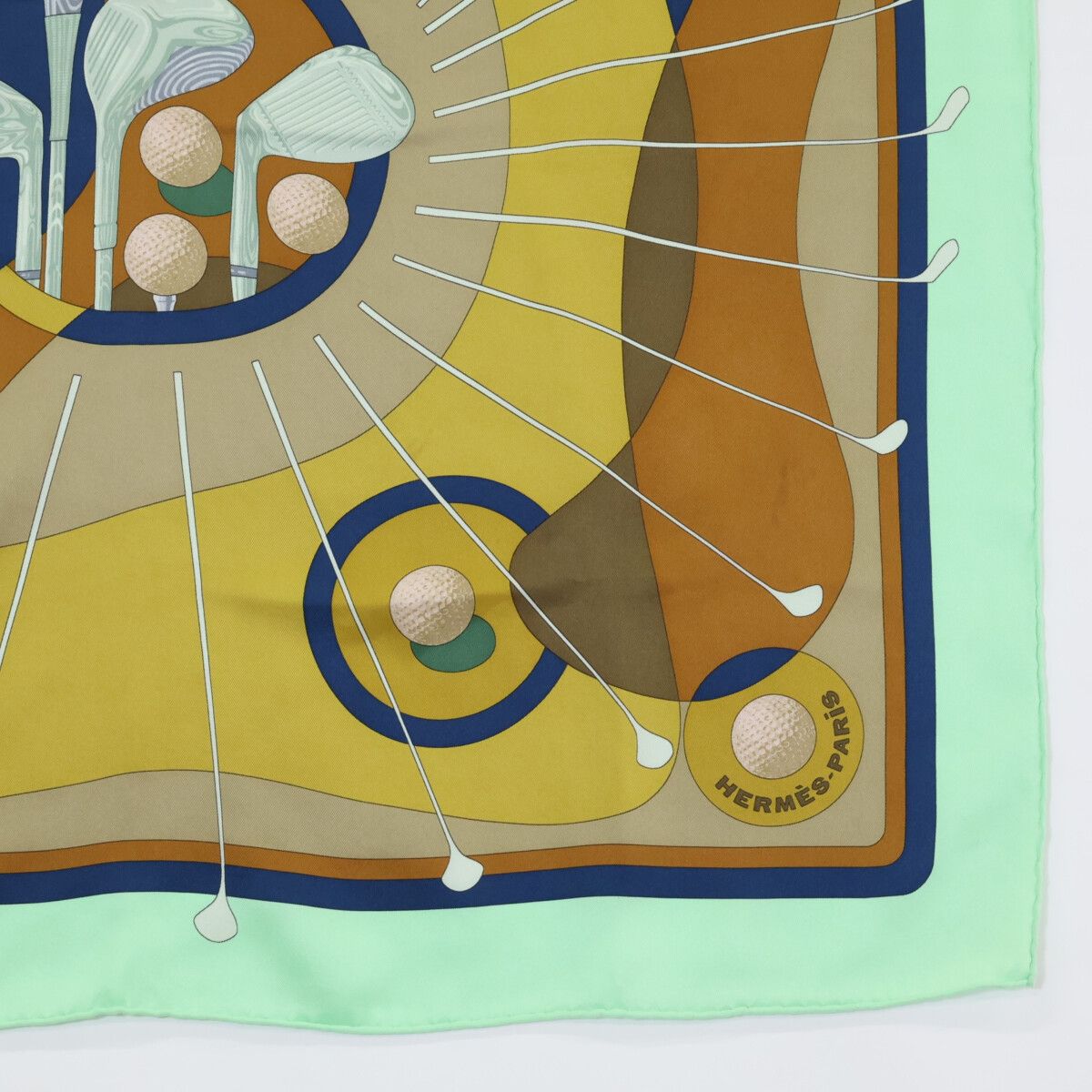 Hermes Swing Golf Club Carre 70 Silk Scarf — view 5