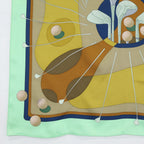 Hermes Swing Golf Club Carre 70 Silk Scarf — view 4