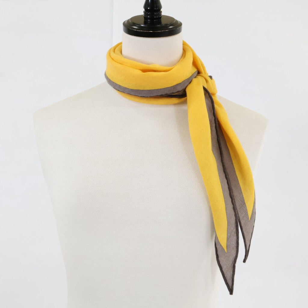 Hermes Cashmere Silk Rosange with Logo Scarf — view 2