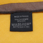 Hermes Cashmere Silk Rosange with Logo Scarf — view 7