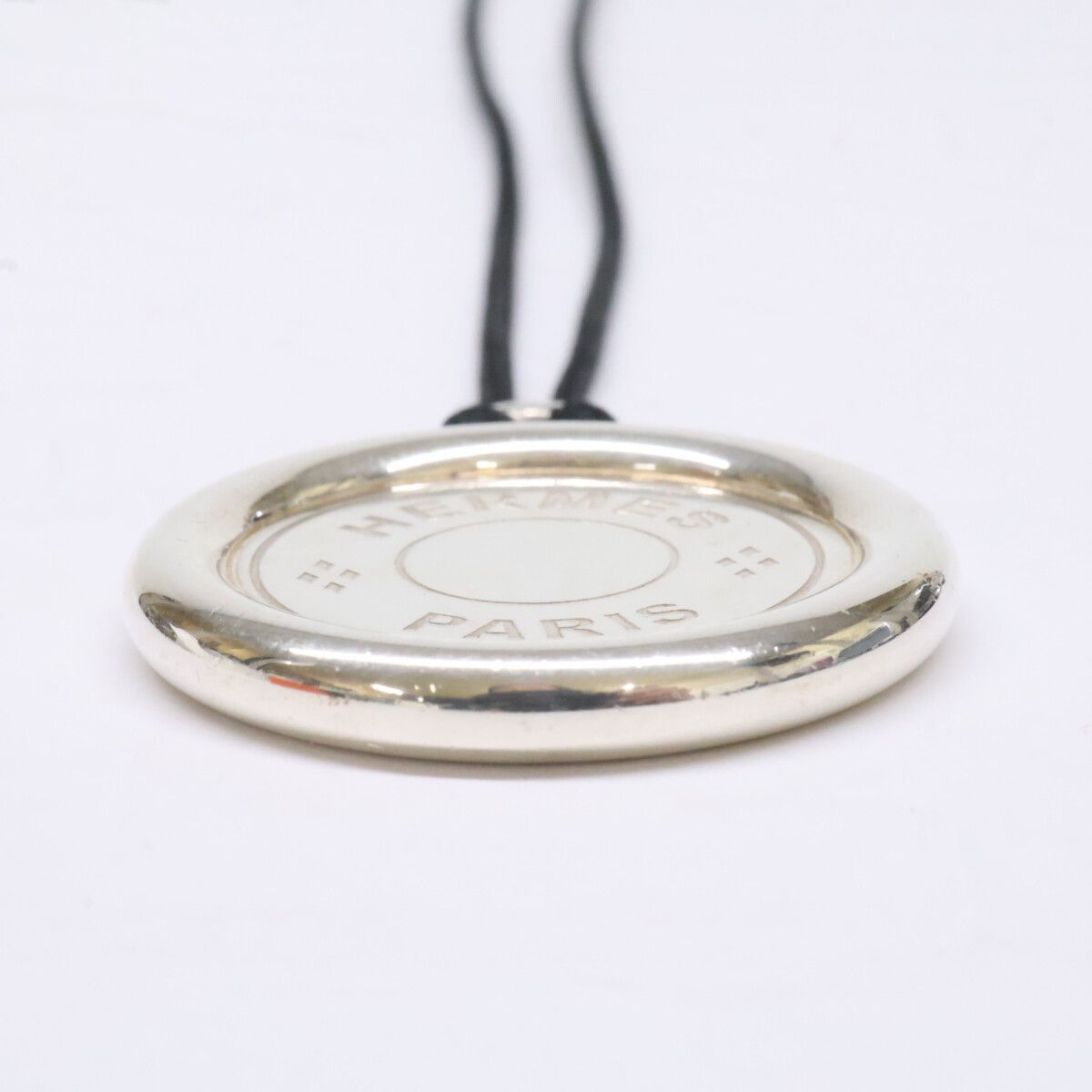 Hermes Series Crude Shell TGM Coin Code Necklace — view 4