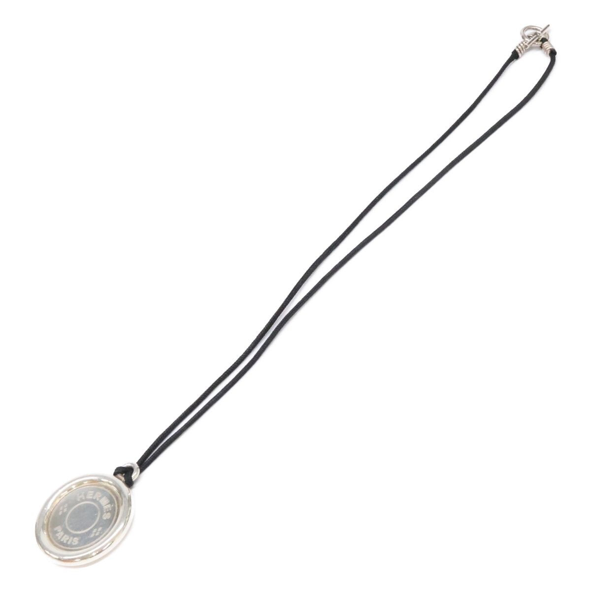 Hermes Series Crude Shell TGM Coin Code Necklace — view 2