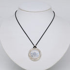 Hermes Series Crude Shell TGM Coin Code Necklace — view 8