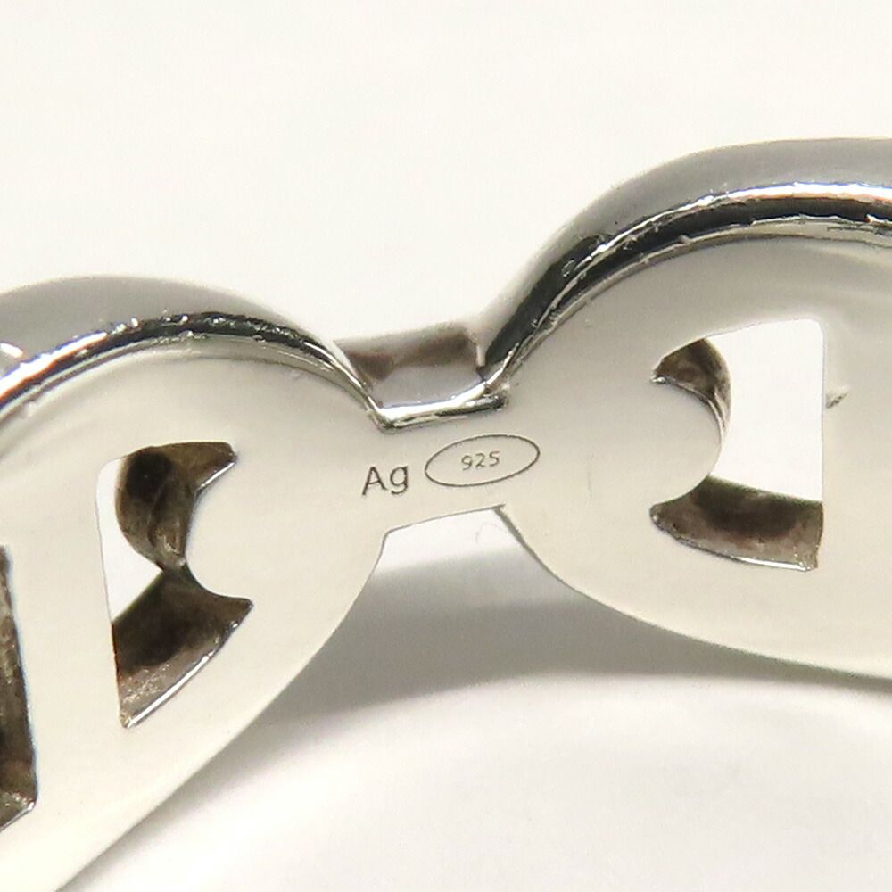 Hermes Ring Chaine D'ancre Enchainee PM 54 Silver — view 7
