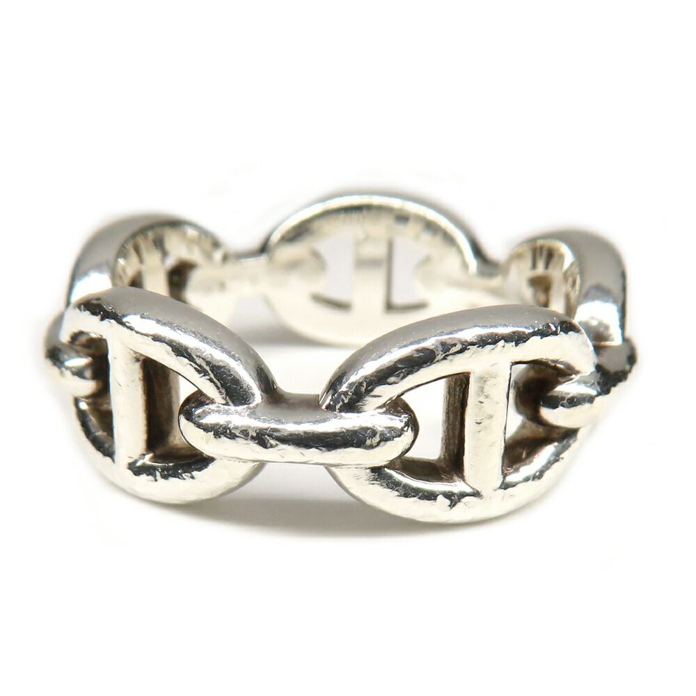 Hermes Ring Chaine D'ancre Enchainee PM 54 Silver — view 3