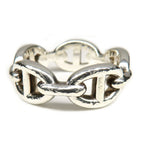 Hermes Ring Chaine D'ancre Enchainee PM 54 Silver — view 3