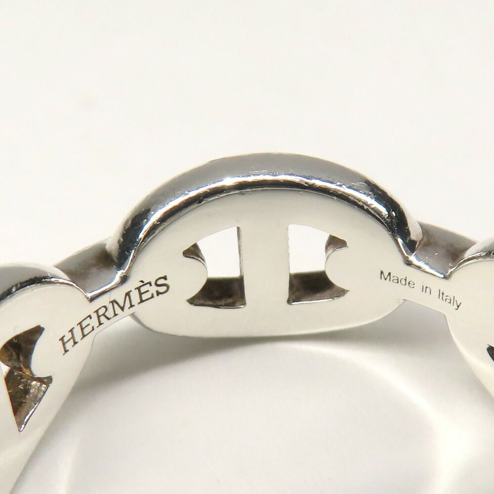 Hermes Ring Chaine D'ancre Enchainee PM 54 Silver — view 5