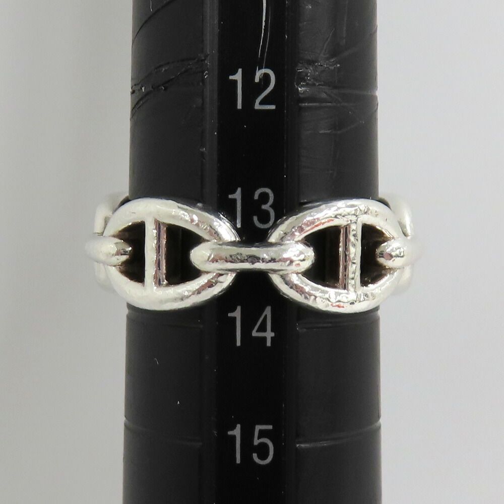 Hermes Ring Chaine D'ancre Enchainee PM 54 Silver — view 9