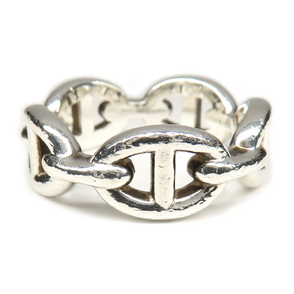 Hermes Ring Chaine D'ancre Enchainee PM 54 Silver — view 4